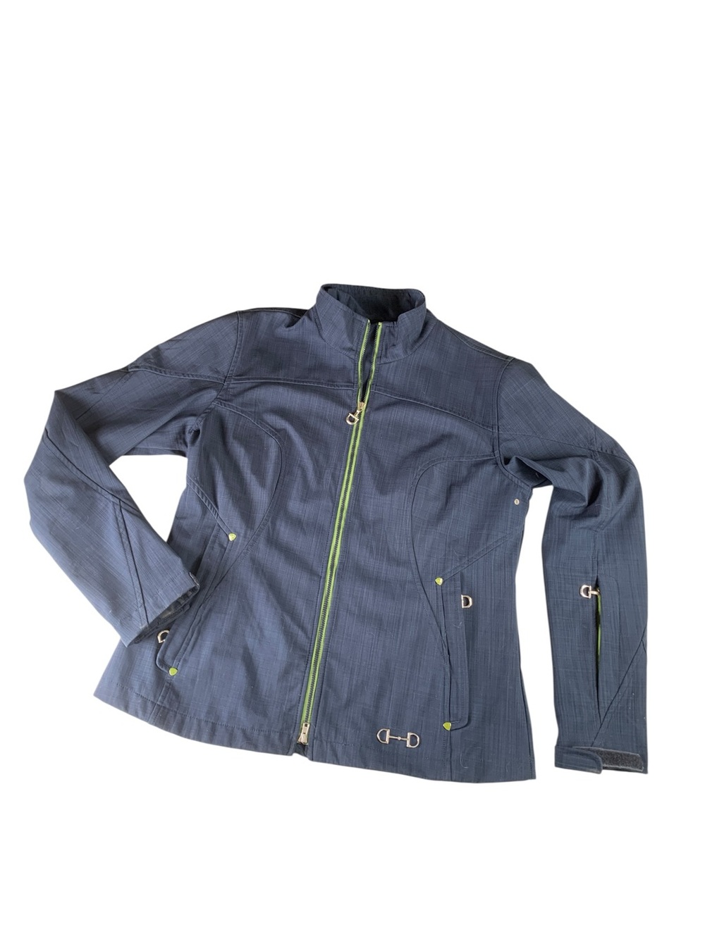 Ariat Soft Shell Horsebit Hardware Equestrian Utility Jacket L